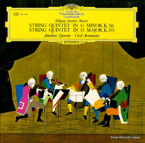 AMADEUS QUARTET mozart; string quintet in g minor k.516 MG2184