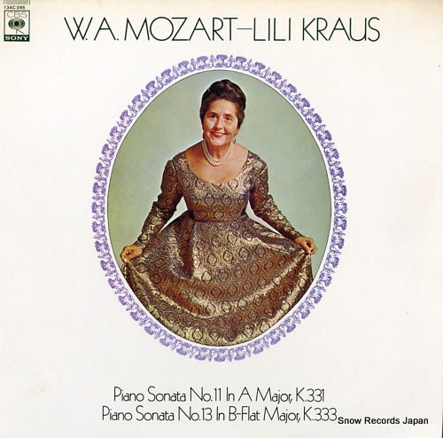 KRAUS, LILI mozart; piano sonata no.11 in a major k331 13AC395