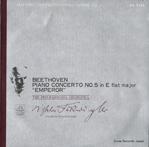 FURTWANGLER, WILHELM beethoven; piano concerto no.5 in e flat major"emperor" AA7134