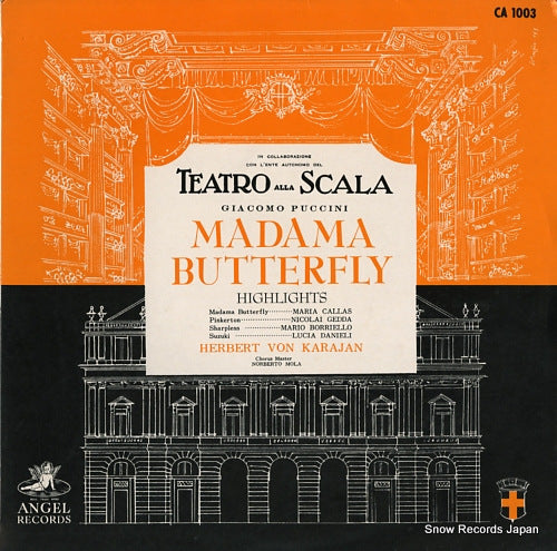 KARAJAN, HERBERT VON puccini; highlights from "madama butterfly" CA1003