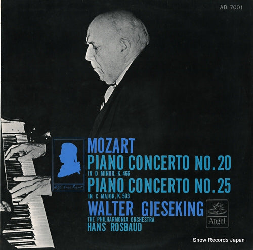 GIESEKING, WALTER mozart; piano concerto no.20, no.25 AB7001