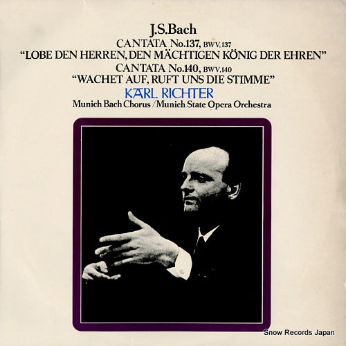 RICHTER, KARL bach; cantata no.137"lobe den herren, den machtigen konig der ehren" SLC1778(M)