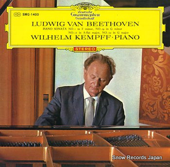 KEMPFF, WILHELM beethoven; piano sonata no.1 SMG-1400