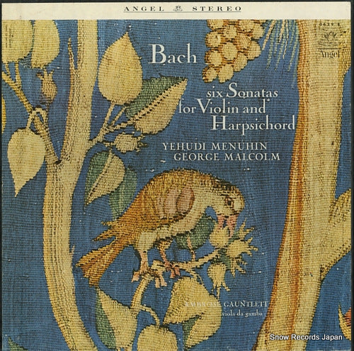 MENUHIN, YEHUDI / GEORGE MALCOLM bach; six sonatas for violin and harpsichord (bwv 1014-1019) 3629B