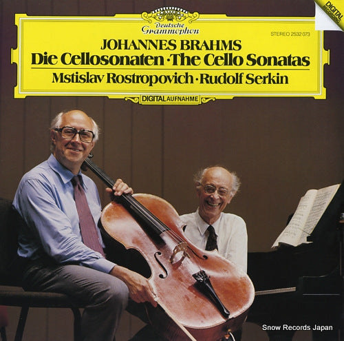 ROSTROPOVICH, MSTISLAV / RUDOLF SERKIN brahms; the cello sonatas 2532073
