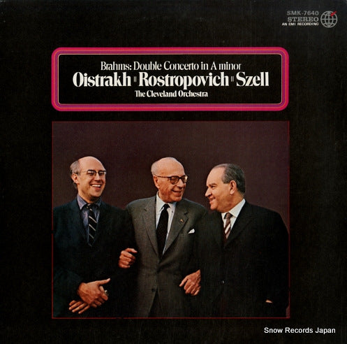 OISTRAKH, DAVID / MSTISLAV ROSTROPOVICH brahms; double concerto in a minor SMK-7640