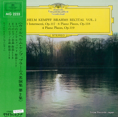KEMPFF, WILHELM brahms recital vol.2 MG2233