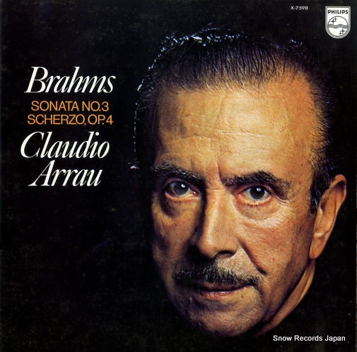 ARRAU, CLAUDIO brahms; piano sonata no.3 in f minor op.5 X-7598
