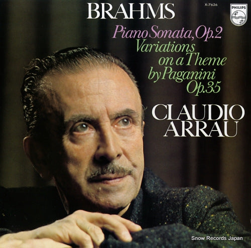 ARRAU, CLAUDIO brahms; sonata in f sharp minor op.2 X-7626