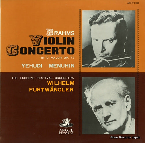 FURTWANGLER, WILHELM brahms; violin concerto in d major op.77 AB.7158