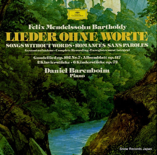 BARENBOIM, DANIEL mendelssohn; songs without words 2709052