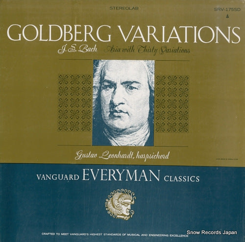 LEONHARDT, GUSTAV bach; goldberg variations SRV-175SD