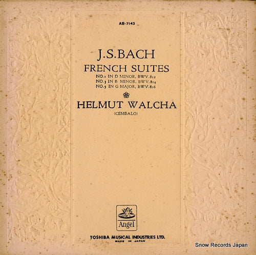 WALCHA, HELMUT bach; french suites AB-7143