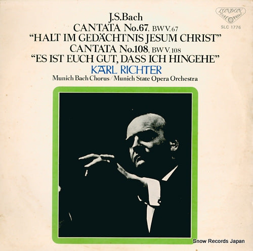 RICHTER, KARL bach; cantata no.67, bwv.67 "halt im gedachtnis jesum christ" SLC1776