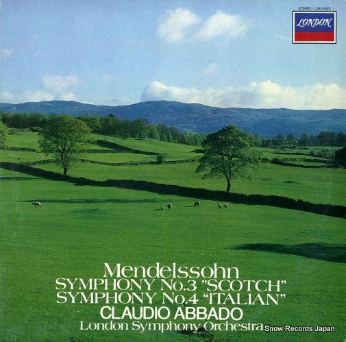 ABBADO, CLAUDIO mendelssohn;.symphony no.3"scotch", no.4"italian" L18C5023