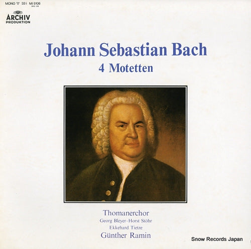 RAMIN, GUNTHER bach; 4 motetten MI5106