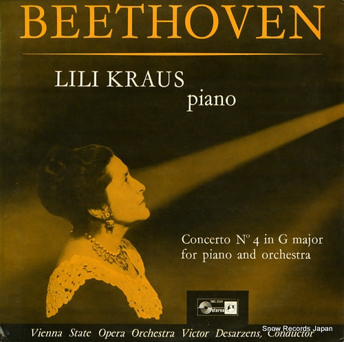 KRAUS, LILI beethoven; concerto no.4 in g major for piano and orchestra SMS-3504