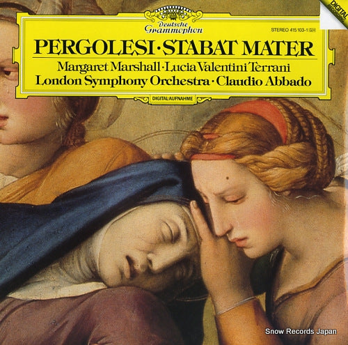 ABBADO, CLAUDIO pergolesi; stabat mater 415103-1
