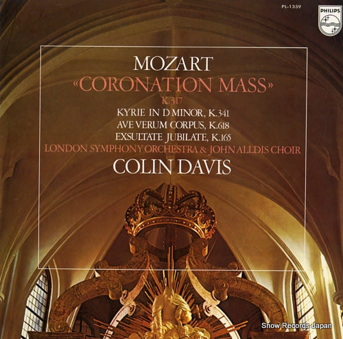 DAVIS, COLIN mozart; coronation mass PL-1359