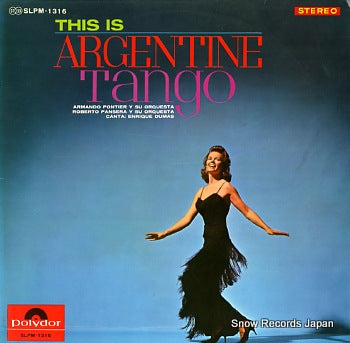 PONTIER, ARMANDO this is argentine tango SLPM-1316