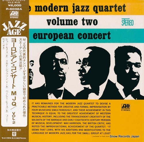 MODERN JAZZ QUARTET, THE european concert volume two P-6032A