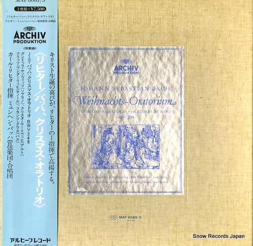 RICHTER, KARL bach; christmas oratorio MAF8063/5