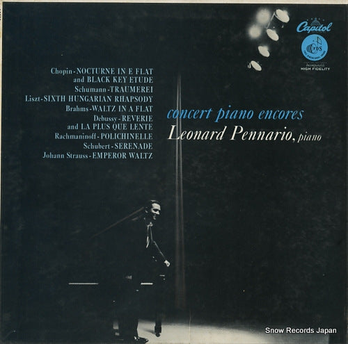 PENNARIO, LEONARD concert piano encores P8338