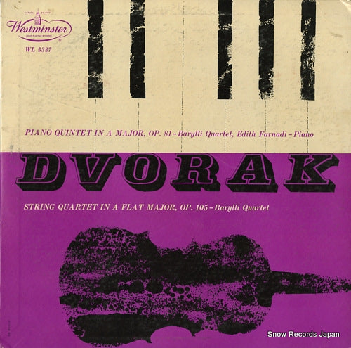 FARNADI, EDITH / BARYLLI STRING QUARTET dvorak; piano quintet in a major, op.81 WL5337