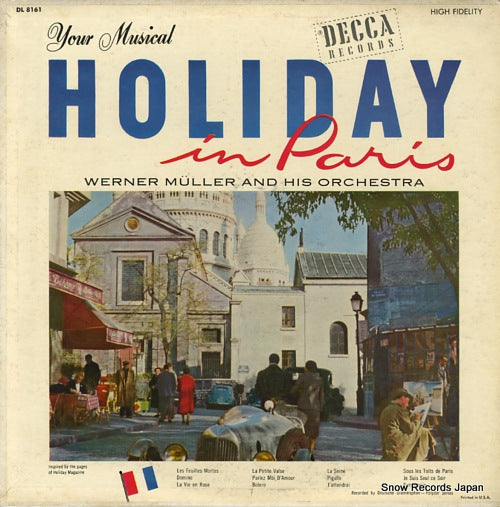 MULLER, WERNER, AND HIS ORCHESTRA holiday in paris DL8161