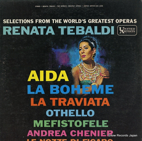 TEBALDI, RENATA selections from the world's greatest operas UAS6238