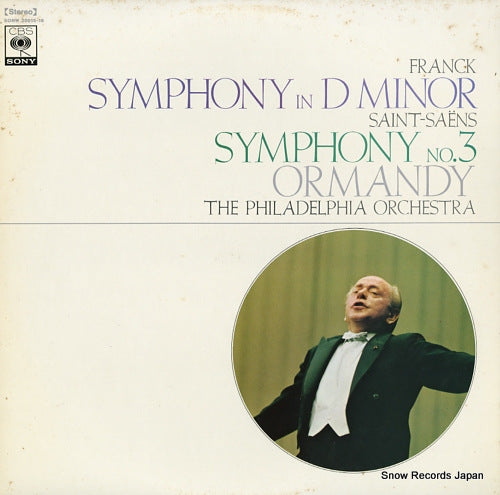 ORMANDY, EUGENE franck; symphony in d minor SONW20015
