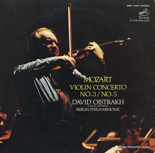 OISTRAKH, DAVID mozart; violin concerto no.3, no.5 SMK-7849
