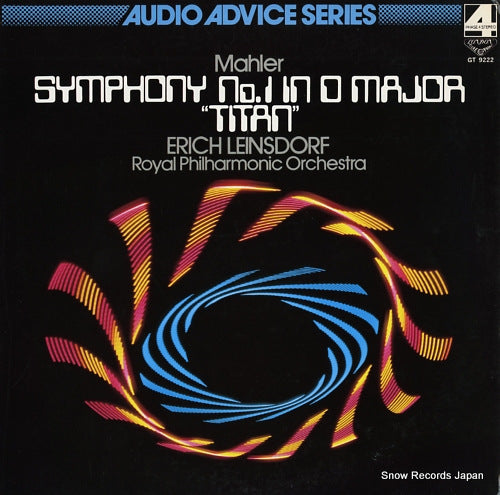 LEINSDORF, ERICH mahler; symphony no.1 in d major "titan" GT9222
