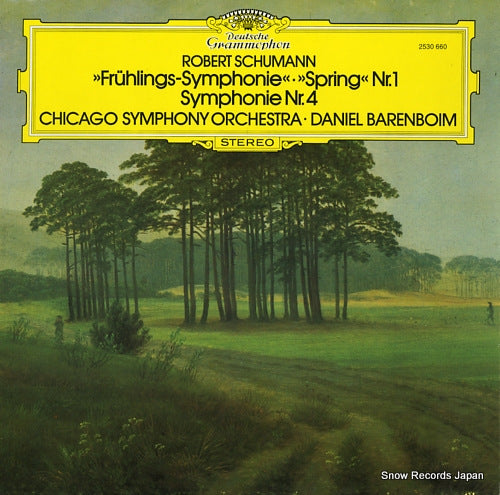 BARENBOIM, DANIEL schumann; symphony no.1"spring symphony" 2530660