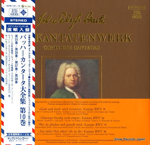 HARNONCOURT, NIKOLAUS bach; complete cantatas volume 10 ISKW-101/2/6.35036/SKW10/1-2