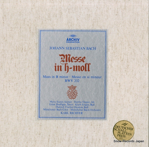 RICHTER, KARL bach; messe in h-moll bwv 232 2710001/198190-2