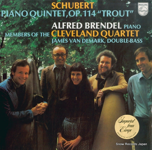 BRENDEL, ALFRED schubert; piano quintet op.114 "trout" 9500442