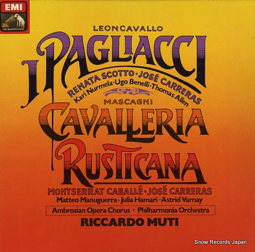MUTI, RICCARDO leoncavallo; i pagliacci 1C165-03800/02