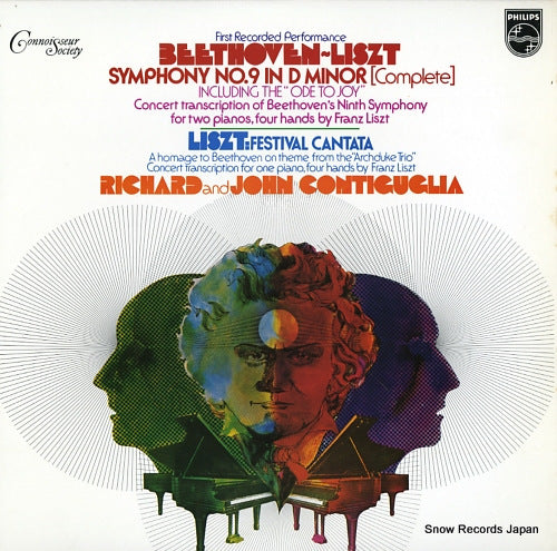 CONTIGUGLIA, RICHARD AND JOHN beethoven-liszt; symphony no.9 in d minor(complete) 15PC-280-81