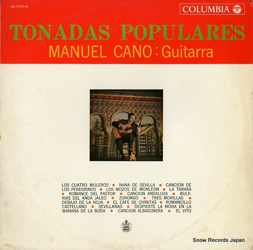 CANO, MANUEL tonadas populares SL1171-H