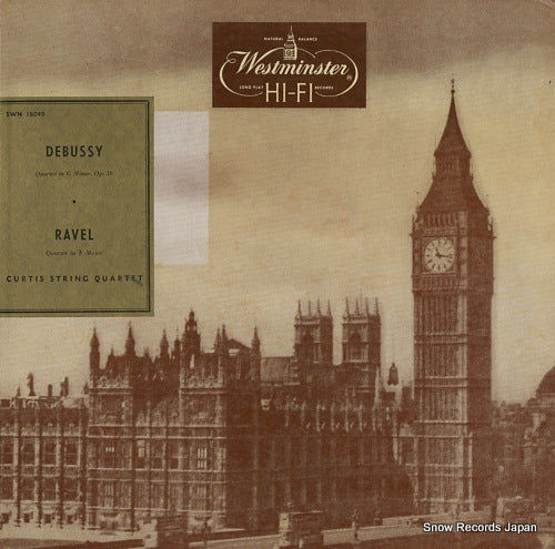 CURTIS STRING QUARTET debussy; quartet in g minor, op.10 SWN18049