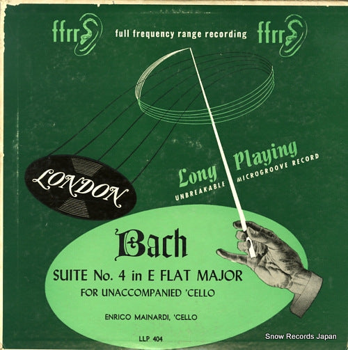 MAINARDI, ENRICO bach; suite no.4 in e flat for violoncello LLP404