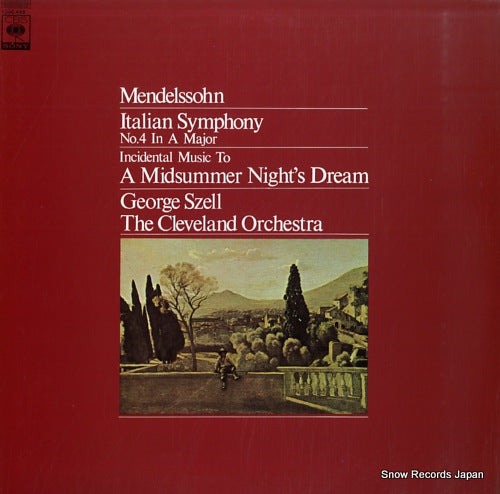 SZELL, GEORGE mendelssohn; italian symphony no.4 in a major 13AC445