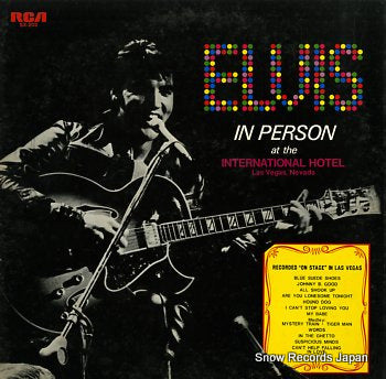 PRESLEY, ELVIS in person at the international hotel las vegas nevada SX-203
