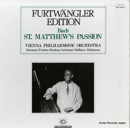 FURTWANGLER, WILHELM bach; st.matthew's passion K19C9406/8