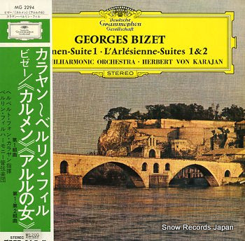 KARAJAN, HERBERT VON bizet; carmen-suite1, l'arlesienne-suites 1 & 2 MG2294