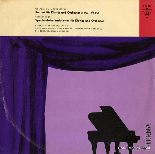 SMENDZIANKA, REGINA mozart; konzert fur klavier und orchester c-moll kv491 820287