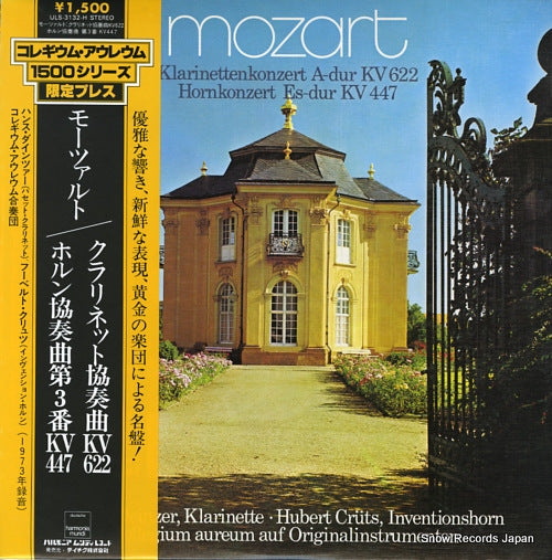 COLLEGIUM AUREUM mozart; konzert a-dur kv 622 fur klarinette und orchester ULS-3132-H