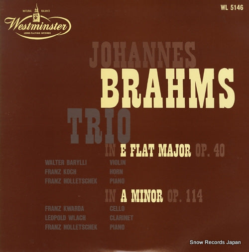 V/A brahms; trio in e flat major op.40 G-10506