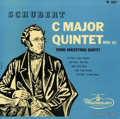 VIENNA KONZERTHAUS QUARTET schubert; quintet in c major op.163 G-10503